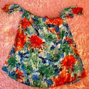 Cold Shoulder Floral Mini Dress NWT